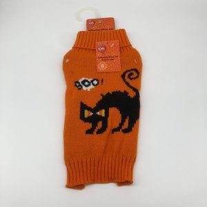 Pet Central Halloween Themed Dog Sweater, Black Cat, S